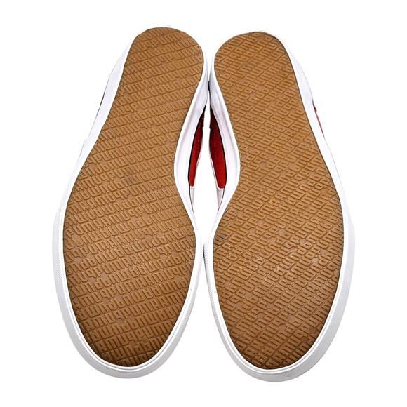 Puma Limnos CAT 3 DP 351497 05 Fiery Red White Canvas Sneakers US 12 EU 46 - New - Picture 6 of 8